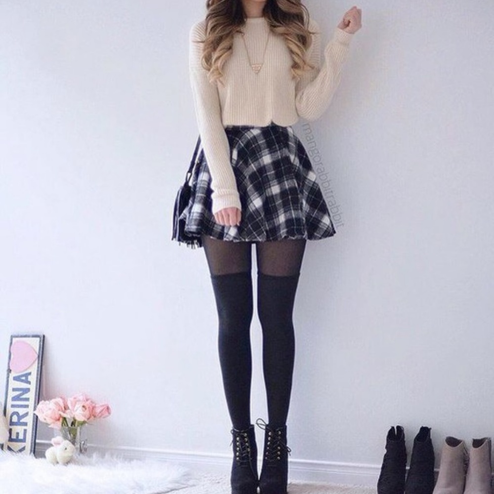 (nwt) Joie Kaylea Plaid Skater Linen Skirt